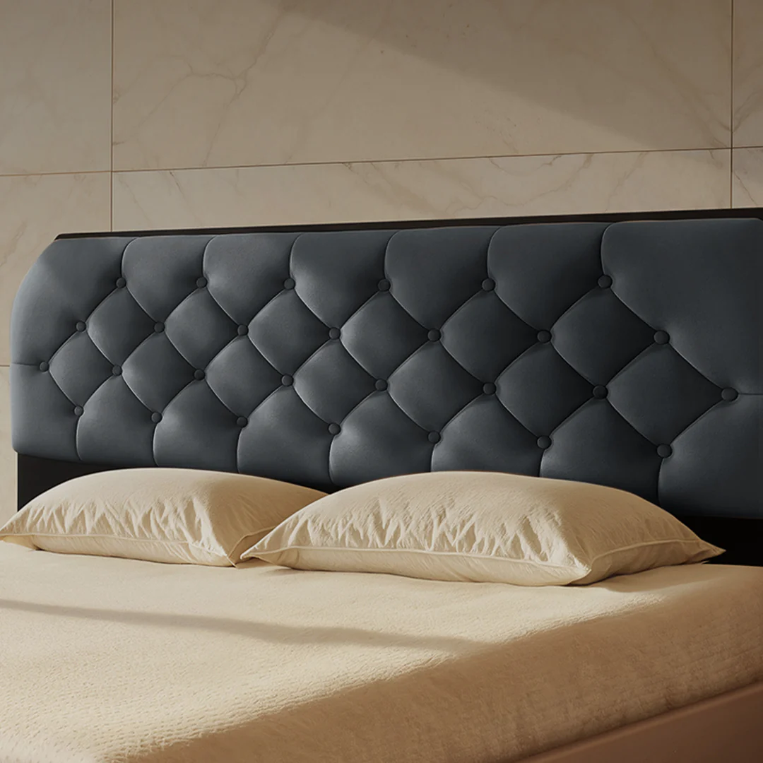 Wave Plus Adjustable Bed Serene Upholstered Bed (Grey)+ Wave Kinect Reva Mattress 8"(20.3cm) - Image 6