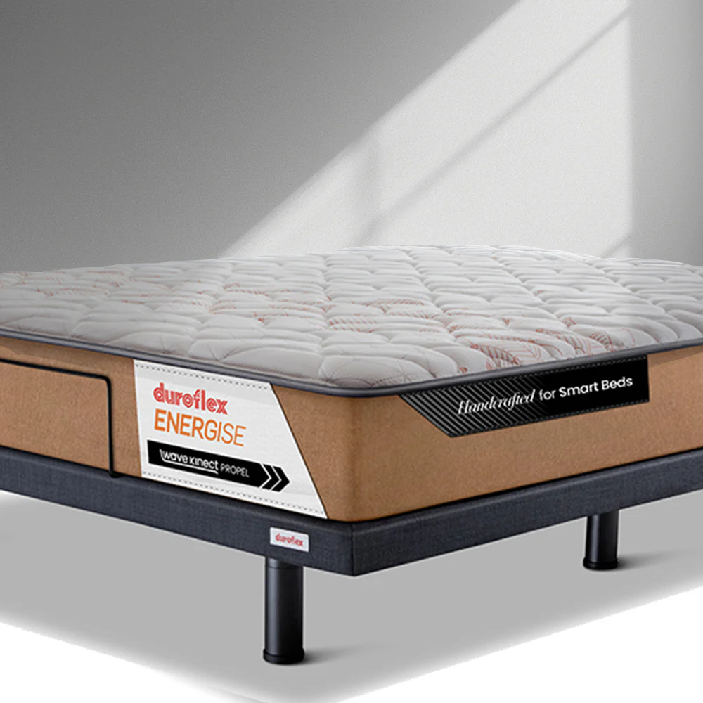 Wave Plus Adjustable Bed Tranquil Upholstered Bed (Brown)+ Wave Kinect Propel Mattress 8"(20.3cm) - Image 7