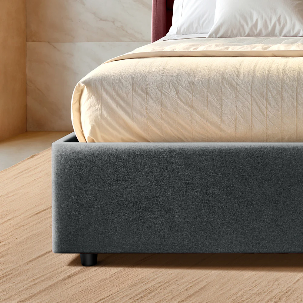 Wave Plus Adjustable Bed with Celeste Upholstered Bed and Livein Duropedic - Grey - Image 7