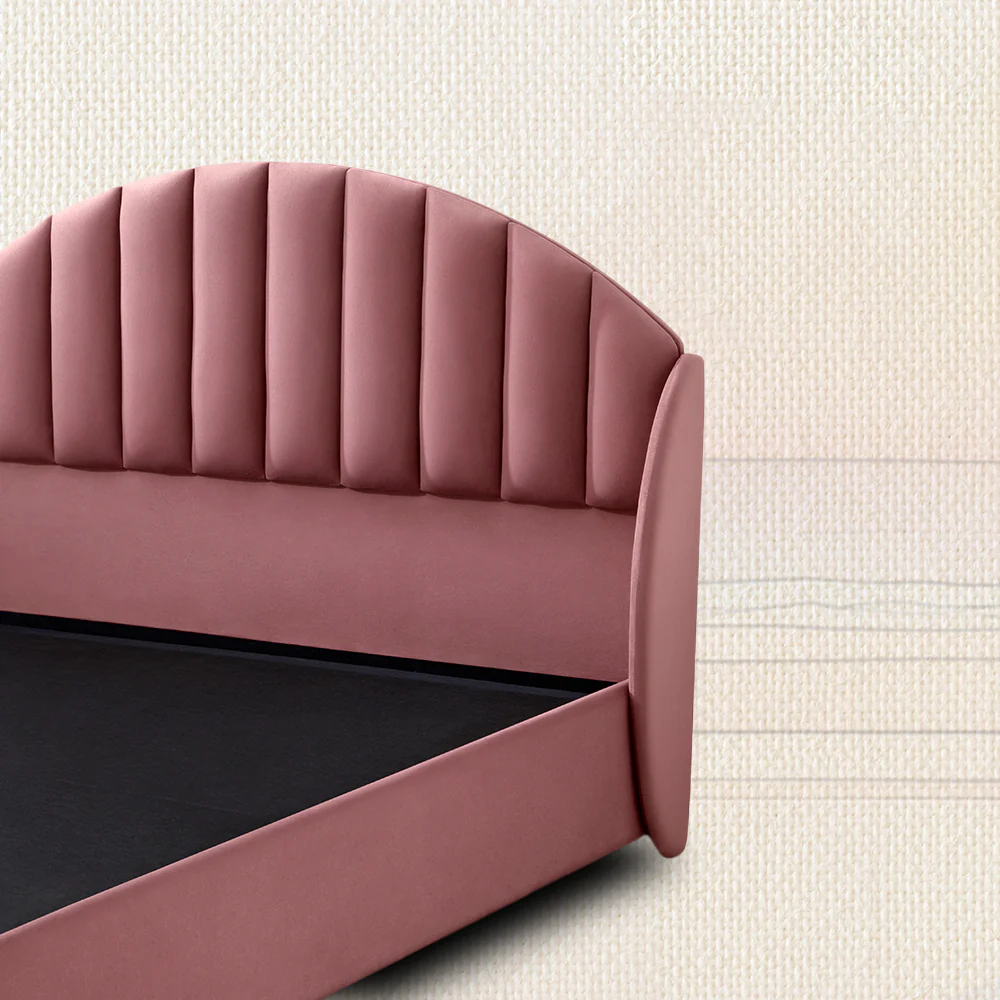 Wave Plus Adjustable Bed with Celeste Upholstered Bed and Livein Duropedic - Pink - Image 6