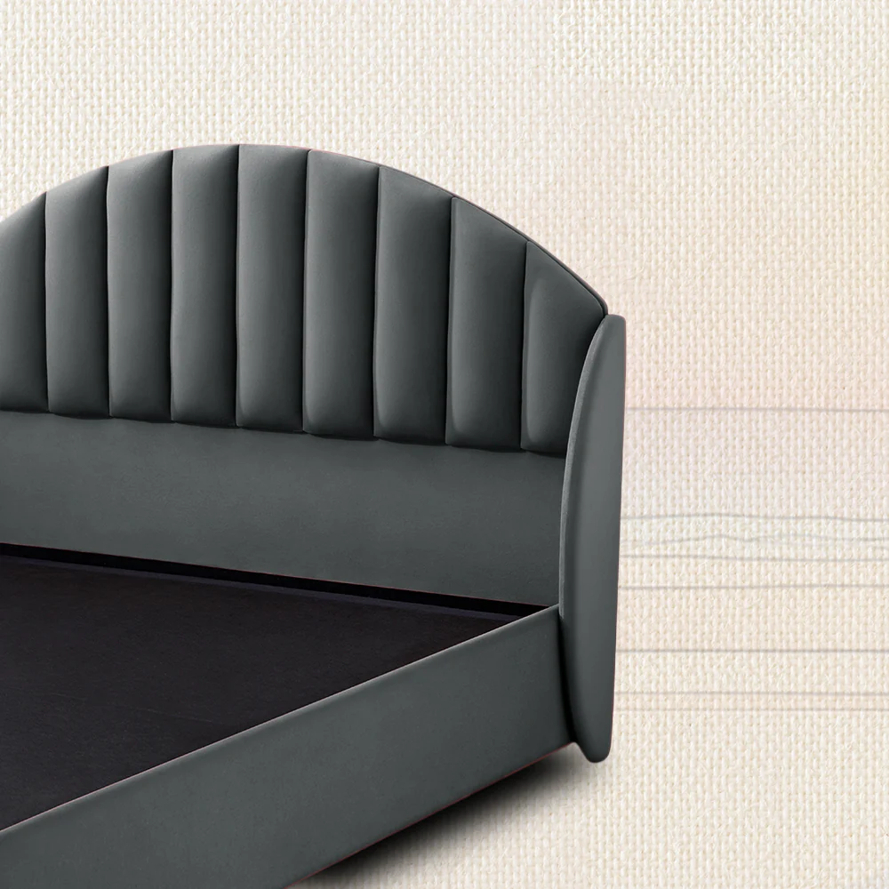 Wave Plus Adjustable Bed with Celeste Upholstered Bed and SuperGrid - Grey - Image 6