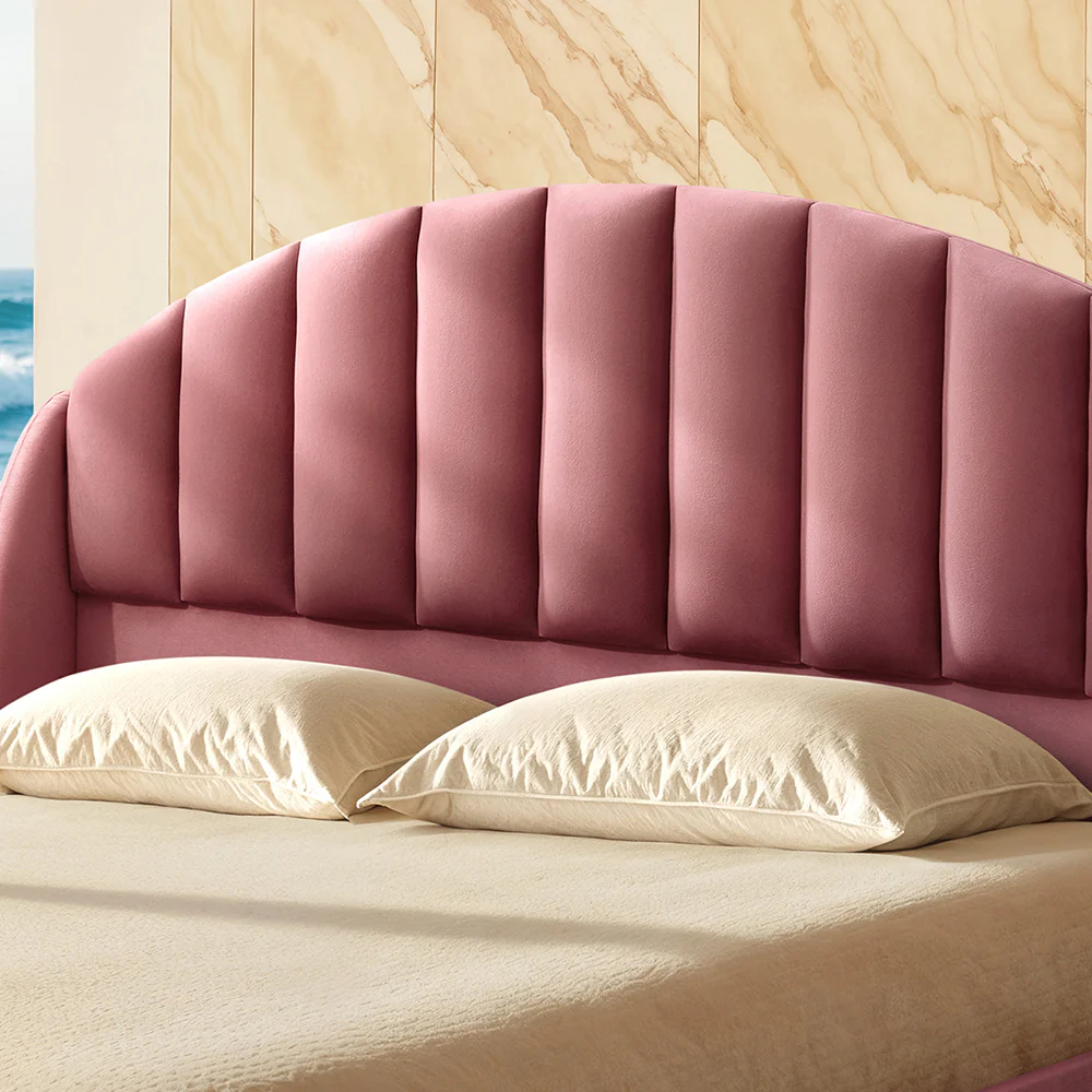 Wave Plus Adjustable Bed with Celeste Upholstered Bed and SuperGrid - Pink - Image 5