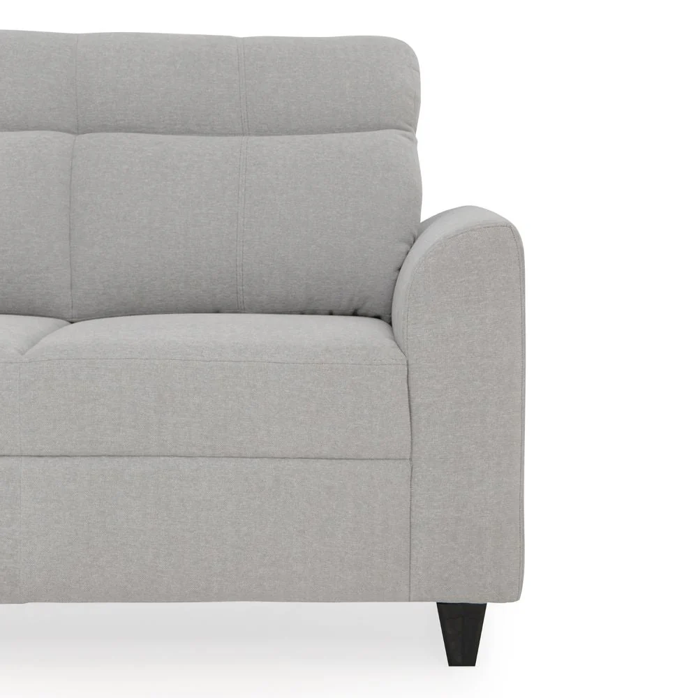 Zivo Plus Cloudy Gray Fabric Sofa Set 3 Seater Sofa with Lounger - Image 10