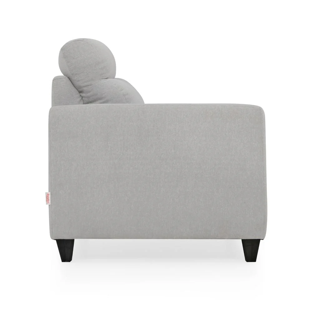 Zivo Plus Cloudy Gray Fabric Sofa Set 3 Seater Sofa with Lounger - Image 6