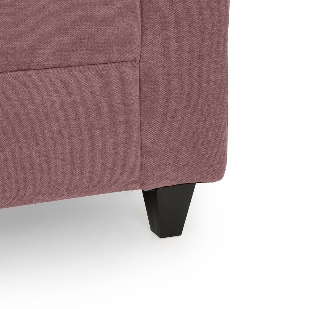 Zivo Plus Dusky Pink Fabric 2 Seater Sofa - Image 8