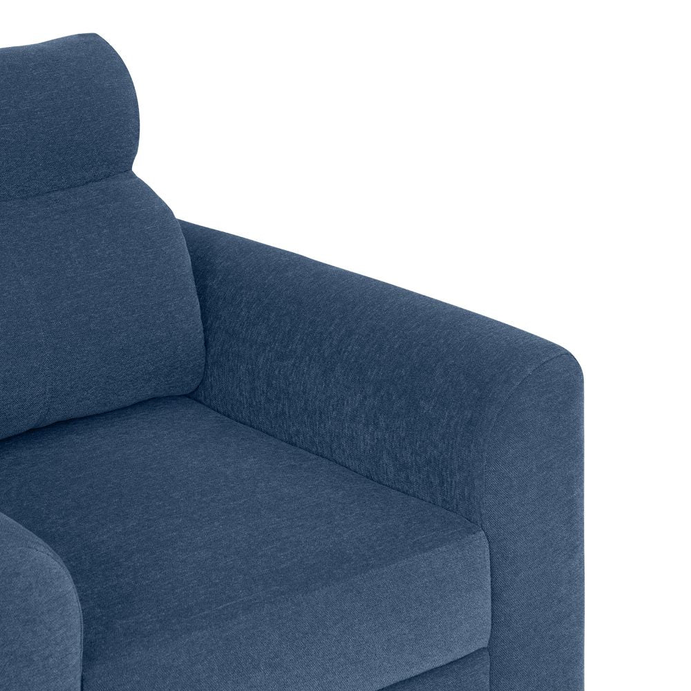 Zivo Plus Twilight Blue Fabric Sofa Set 3 Seater Sofa with Lounger - Image 5